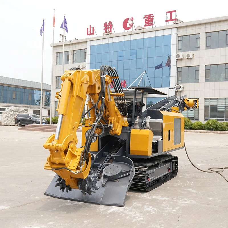 Milling Machine For Coal Mine Is Equipped With Quick Coupler, And The Bucket And Milling Head Are Interchangeable During Rock Tunneling